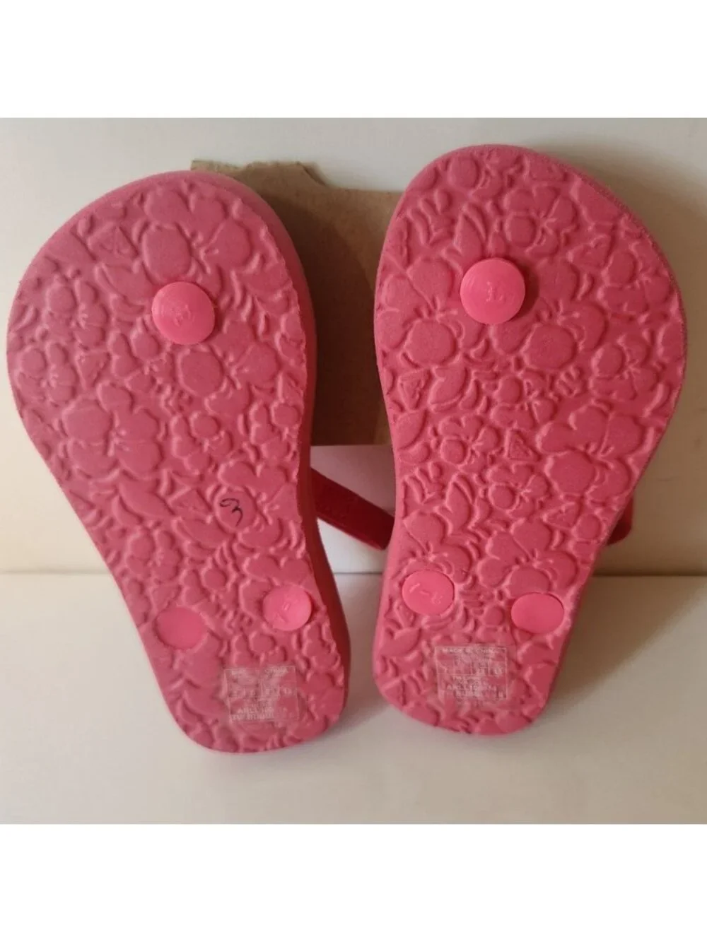 Roxy Girl TW Bubbles II Pink Pineapple Flip Flop Sandals Toddler Size 7